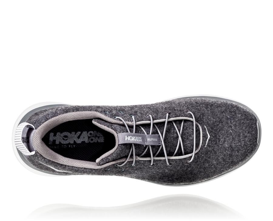 Zapatillas Running Hoka One One Hombre - Hupana Flow Wool - Gris - EGK516273